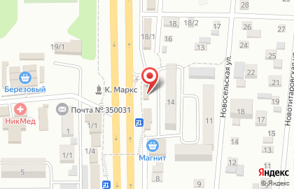 Магазин хлебобулочных изделий на Целиноградской улице на карте