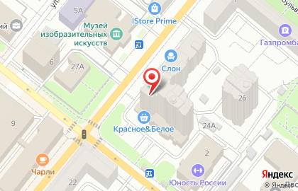 Салон штор Антураж на Октябрьской улице на карте