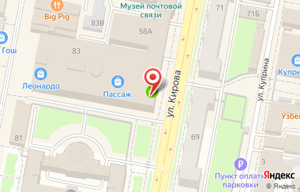 Сеть линзоматов LinziPenzi на Московской улице, 83 на карте