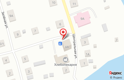 Продуктовый магазин Вега на Центральной улице на карте