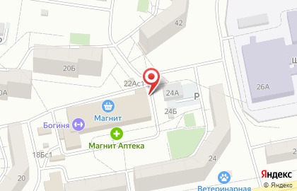 Киоск фастфудной продукции в Центральном районе на карте