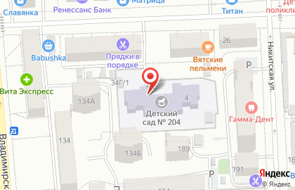 Детский сад №204 в Пролетарском переулке на карте