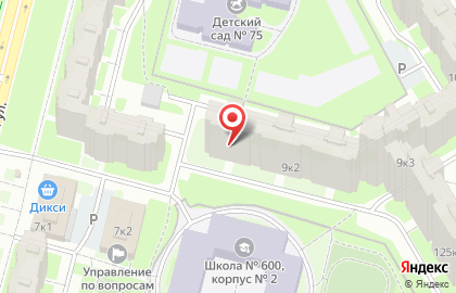 Участковый пункт полиции 25 отдел полиции, Управление МВД России по Приморскому району в Приморском районе на карте