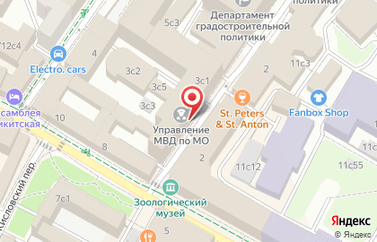 Главное Управление МВД России по Московской области на карте