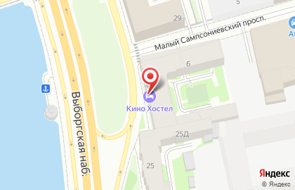 Кино-хостел в Выборгском районе на карте