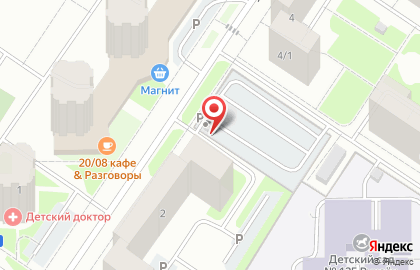Автостоянка в Тюмени на карте