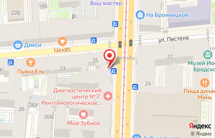 Терминал МТС банк на Литейном проспекте на карте