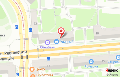 Универсам Удачный на карте