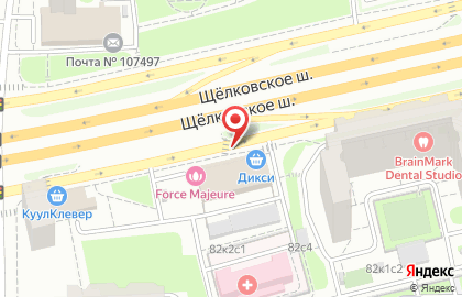 Мебеллина на Щёлковском шоссе на карте
