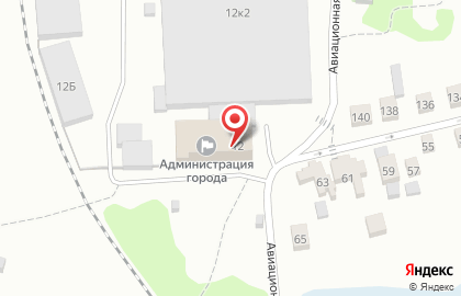 Администрация г. Оби Новосибирской области на Авиационной улице на карте