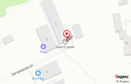 Фабрика окон БалтСтрой на Загородной улице на карте
