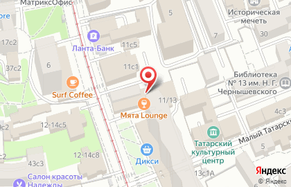 Пиццерия Папа Джонс на Новокузнецкой улице на карте
