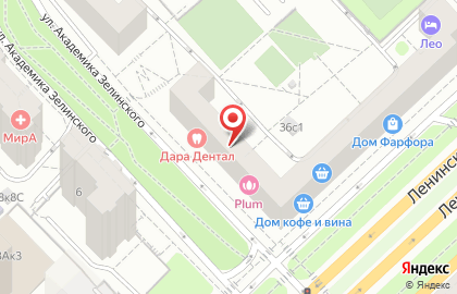 Салон красоты Империя Стиля в Гагаринском районе на карте