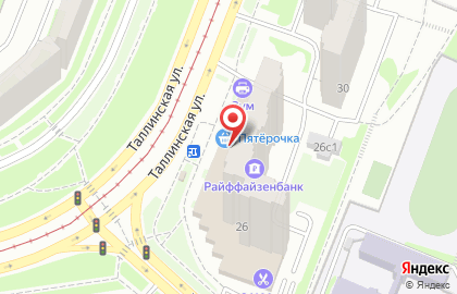 Магазин ивановского текстиля ивановского текстиля на Таллинской улице на карте