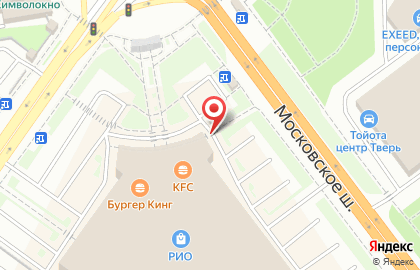 Ресторан быстрого питания KFC на площади Гагарина на карте