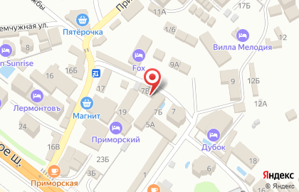 База отдыха У Моря в Краснодаре на карте
