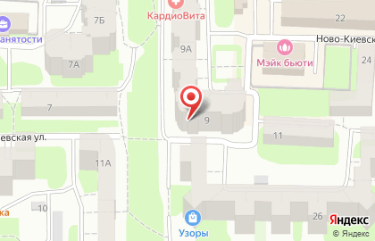 Массажный кабинет Райская птица на Ново-Киевской улице на карте
