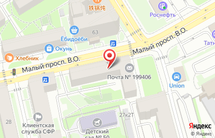 Служба по вскрытию и замене замков в Василеостровском районе на карте
