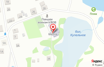 Основная общеобразовательная школа, д. Красный Яр на карте