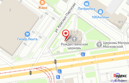 Храм Рождества Христова на Уралмаше на карте