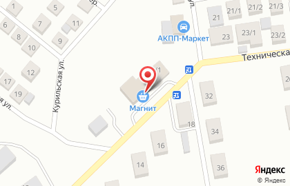 Супермаркет Магнит в Новосибирске на карте