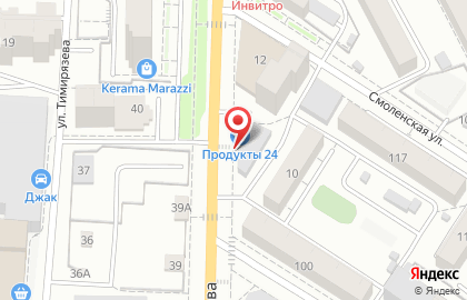 Магазин алкогольной продукции Район 24 на улице Шилова на карте