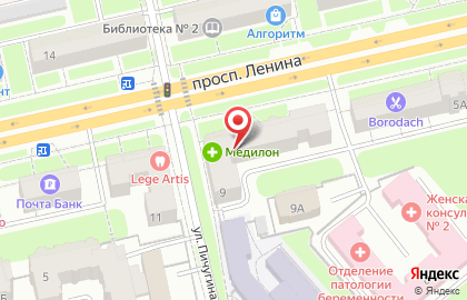 Банкомат Бинбанк, филиал в г. Владимире на проспекте Ленина, 9 на карте