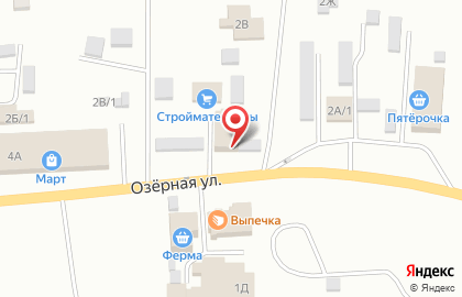 Магазин Домовенок на Озёрной улице на карте