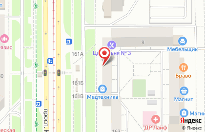 Салон-парикмахерская Лайм в Орджоникидзевском районе на карте