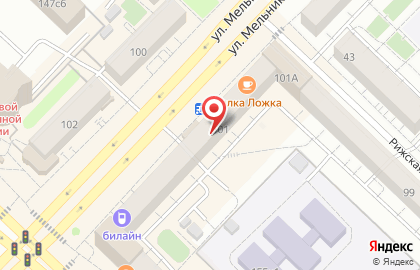 Продовольственный магазин Тамара на улице Мельникайте на карте