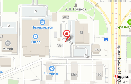 Автостоянка Современник на карте