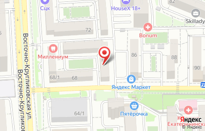 Эрика на Восточно-Кругликовской улице на карте