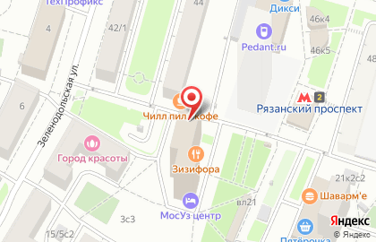 Гостиница МосУз центр на карте