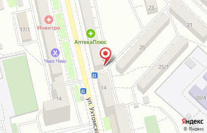 Аптека Экона на улице Ухтомского на карте