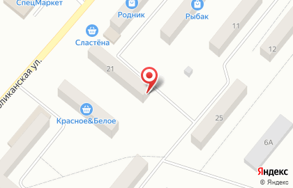 Магазин Сластена в 1-ом микрорайоне на карте