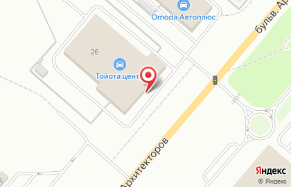 Автосалон Тойота центр Омск на карте