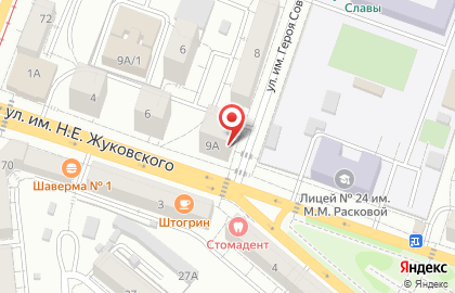 Салон-парикмахерская Марина в Кировском районе на карте