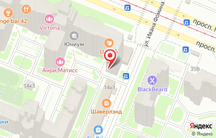 Юридическая фирма Петербургский адвокат на карте