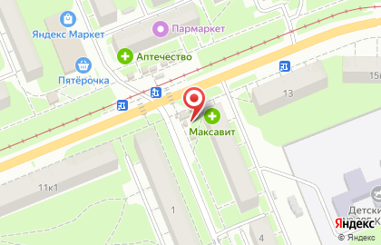 Продуктовый магазин на улице Бориса Корнилова на карте