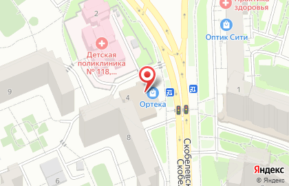 Школа танцев Афродита на метро Улица Скобелевская на карте