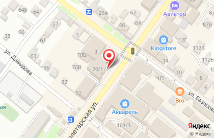 Юридическая фирма Лекс на Пролетарской улице на карте