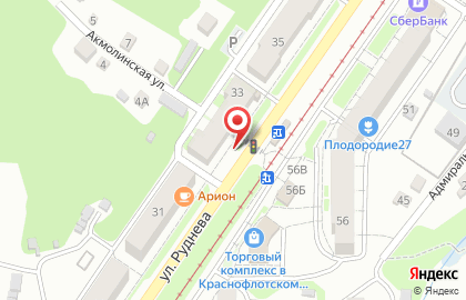 Веер на улице Руднева на карте