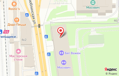 Бассейн Москвич на карте