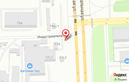 Продовольственный магазин на Индустриальной улице на карте