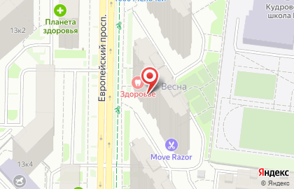Клиника Здоровье в Санкт-Петербурге на карте