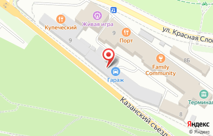 Автосервис Гараж в Нижегородском районе на карте