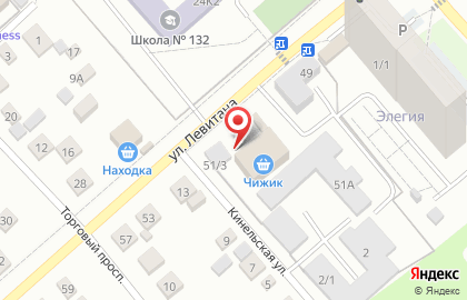 Магазин разливного пива Главпивторг на улице Левитана на карте