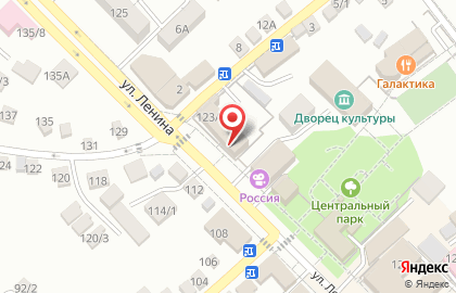 Гостиница Тополь на улице Ленина на карте