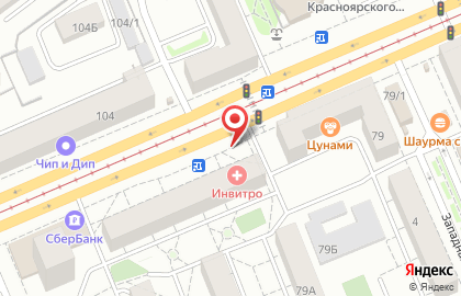Магазин хлебобулочных и кондитерских изделий в Кировском районе на карте