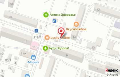 Киоск по продаже хлебобулочных изделий на улице Туполева на карте